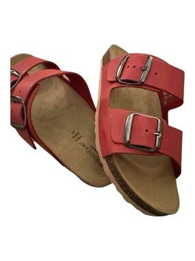 Vera Belle BRUNA New Red double buckle sandle | W Size  9-9.5 Relax Shoe
